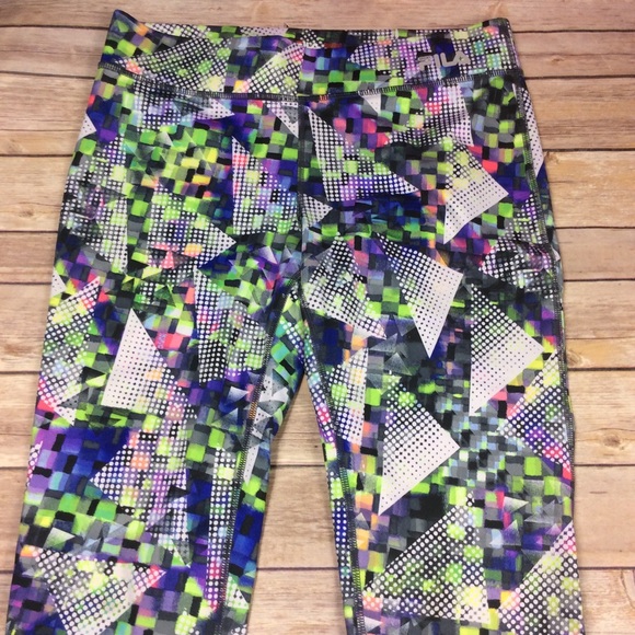 Fila Sport Running MultiColor Geometric Leggings - Picture 2 of 8